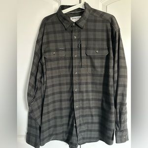 Poncho Men’s Flannel “The Black Canyon” XL